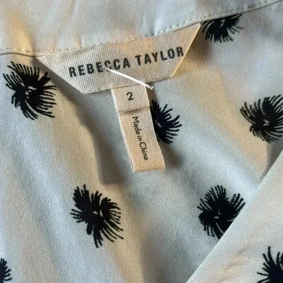 Rebecca Taylor Size 2 Dandelion Peplum Top - Picture 4 of 4